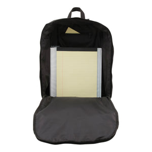 18" Backpack with Pockets, Black
