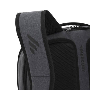 Closeup of strap on Pro Series Everyday Backpack, Gray