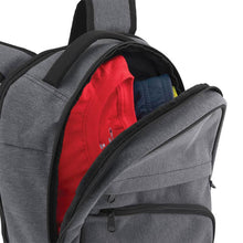 Load image into Gallery viewer, Open Main Compartment with Clothes inside of Pro Series Everyday Backpack, Gray