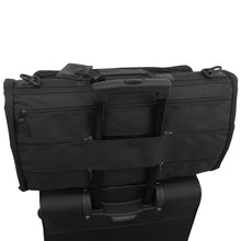 Load image into Gallery viewer, Garment bag attached to suitcase telescopic handle - Tri-Fold Garment Bag
