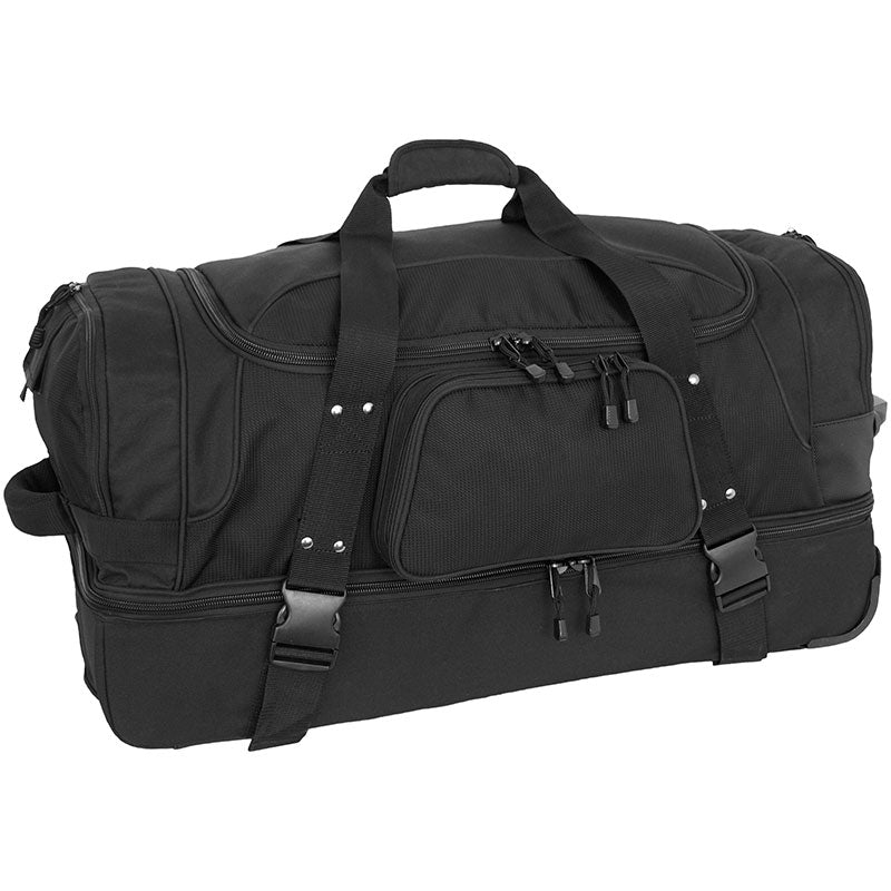 Full view of Gorilla Wheeled Duffel Bag, Black 