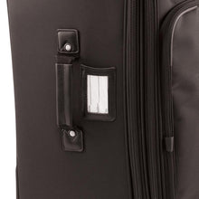Load image into Gallery viewer, Luggage tag on side with carry handle - 27&quot; Wheeled Upright, Black