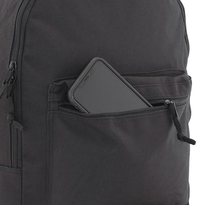 opened front pocket with phone - Backpack, Black - mercury luggage