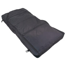 Load image into Gallery viewer, Unfolded showing two zippers - 46&quot; Garment Bag, Black