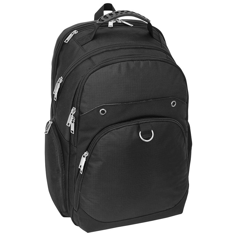Front view showing pockets - Pro Travel Deluxe Backpack 